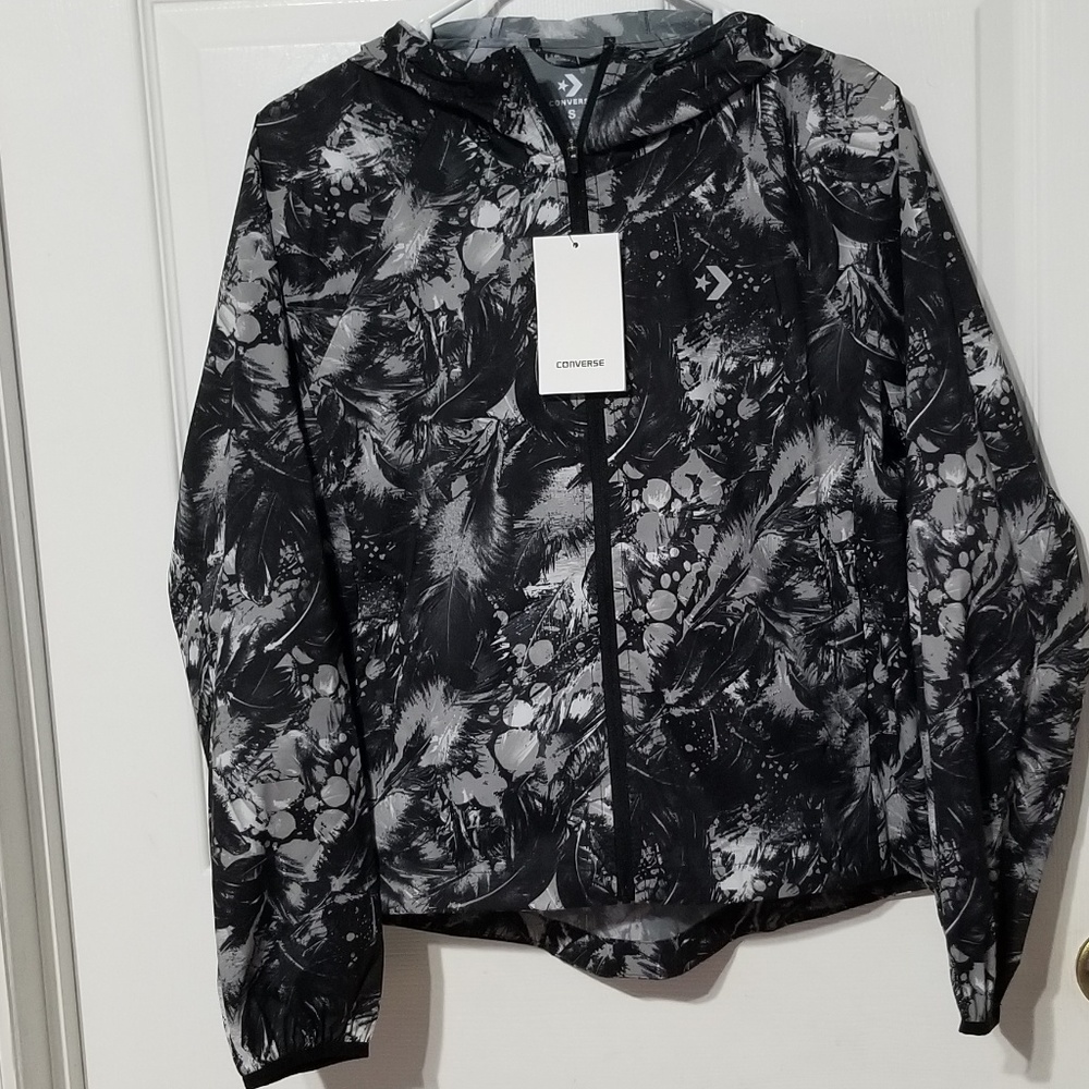 Converse Black & White Windbreaker
